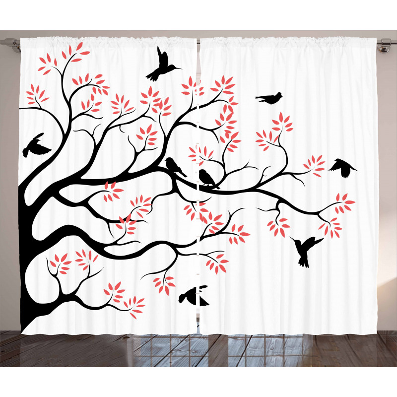 Mockingbird on Plane Tree Curtain