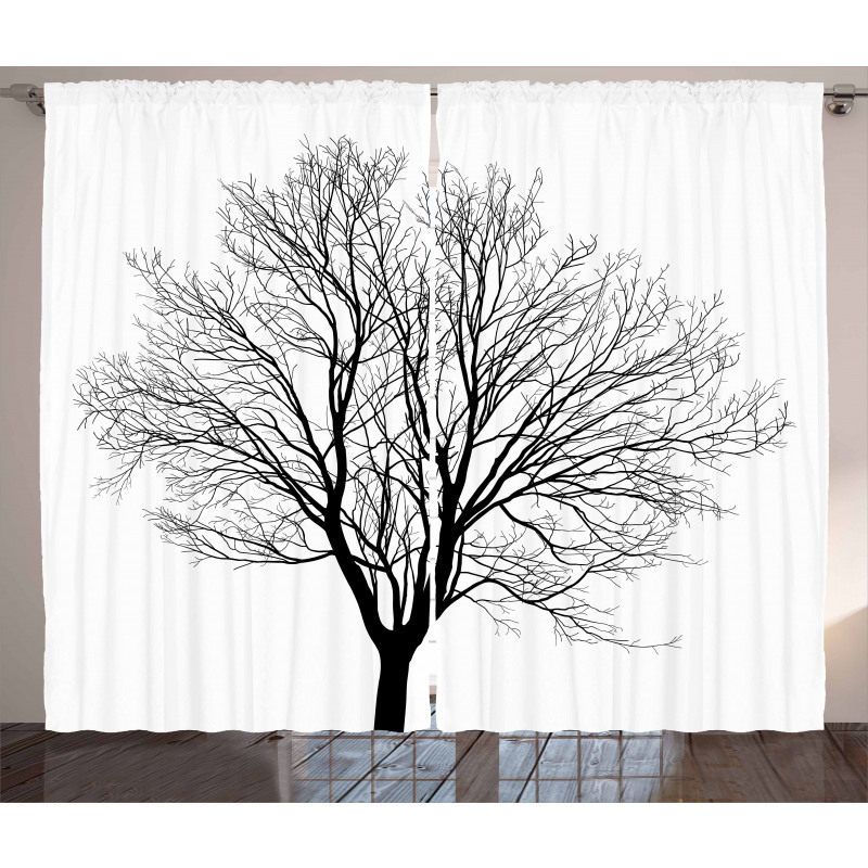 Barren Maple Tree Curtain