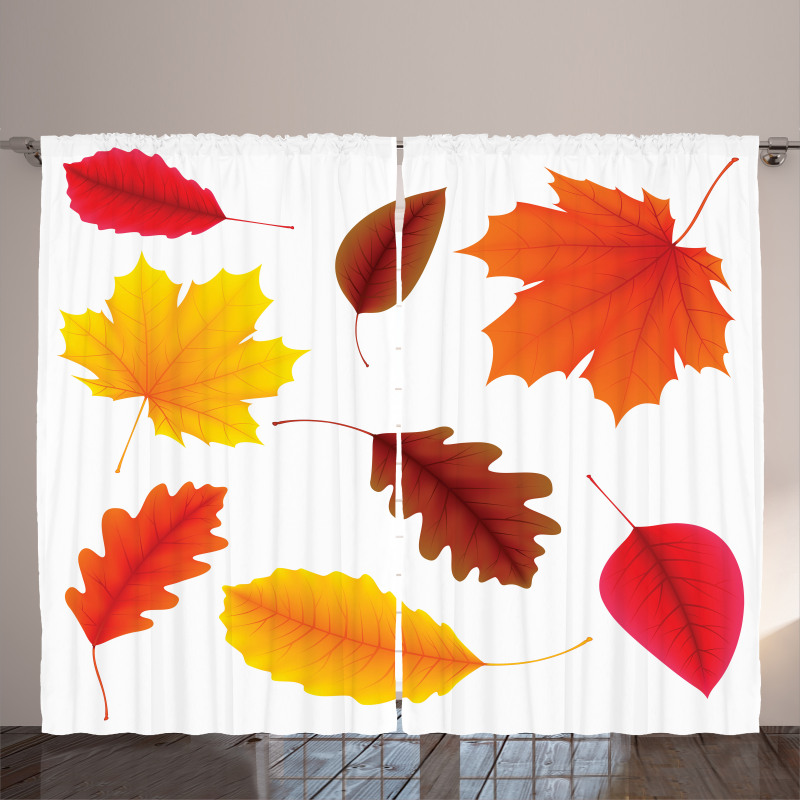 Autumn Foliage Flora Curtain