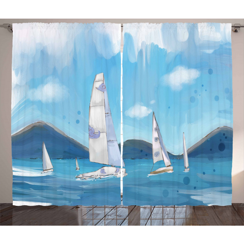 Sailing Landscape Curtain