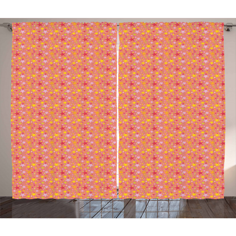 Doodle Colorful Party Curtain