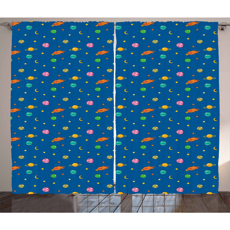 Planets and Stars Curtain