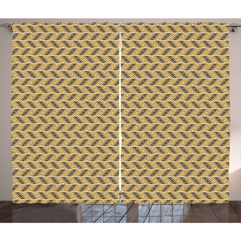 Asymmetric Lines Curtain