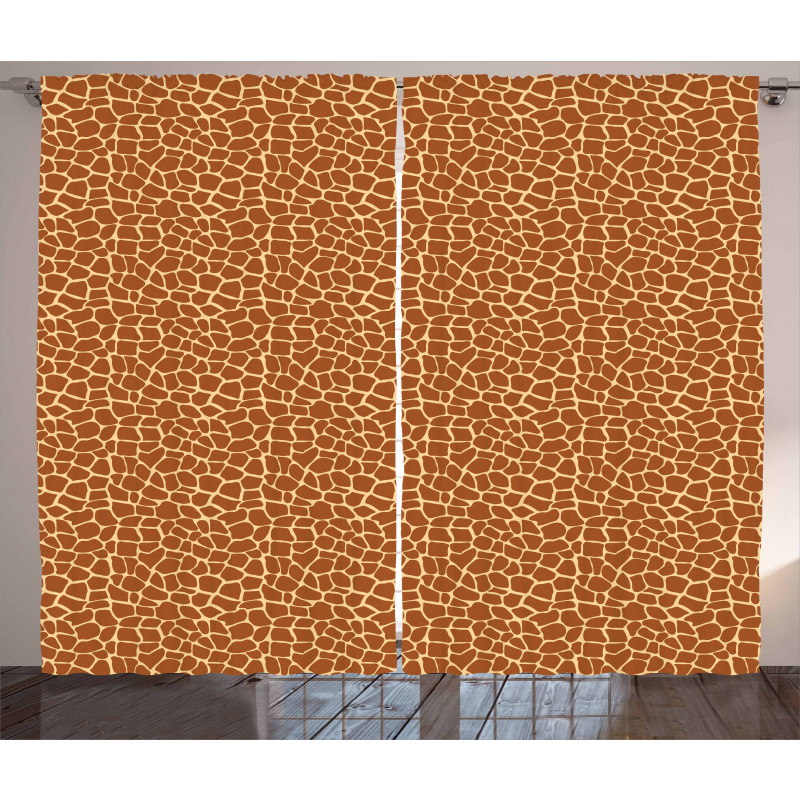 Giraffe Skin Print Curtain