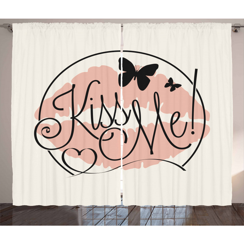 Hand Lettering Love Words Curtain