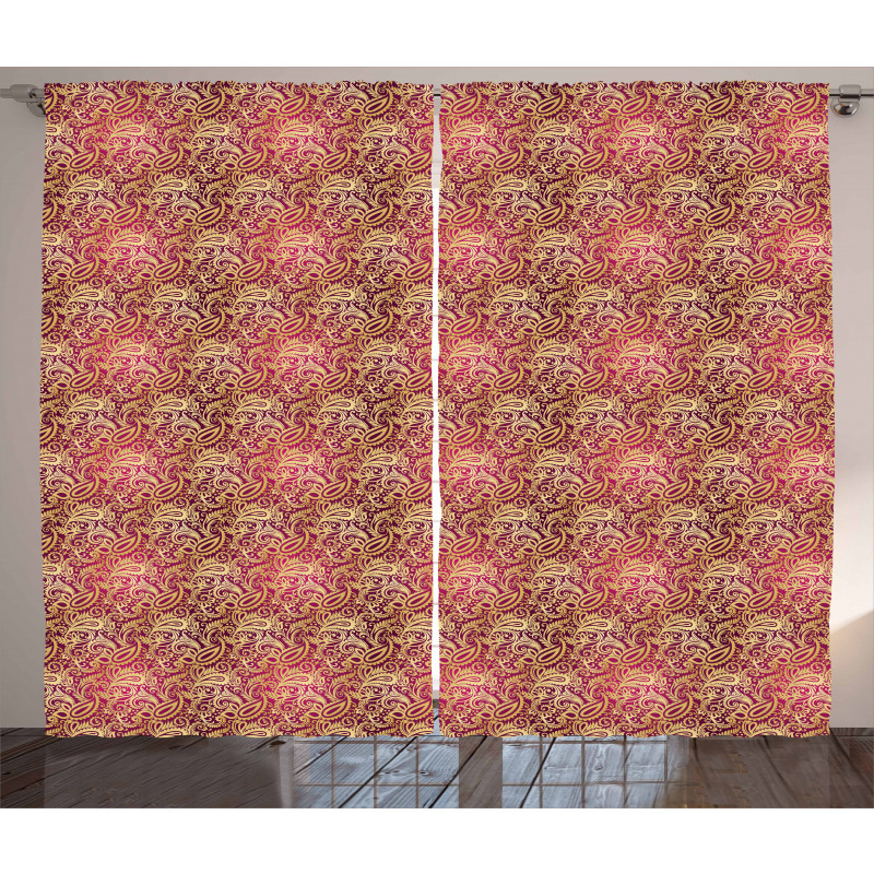 Swirly Oriental Curtain