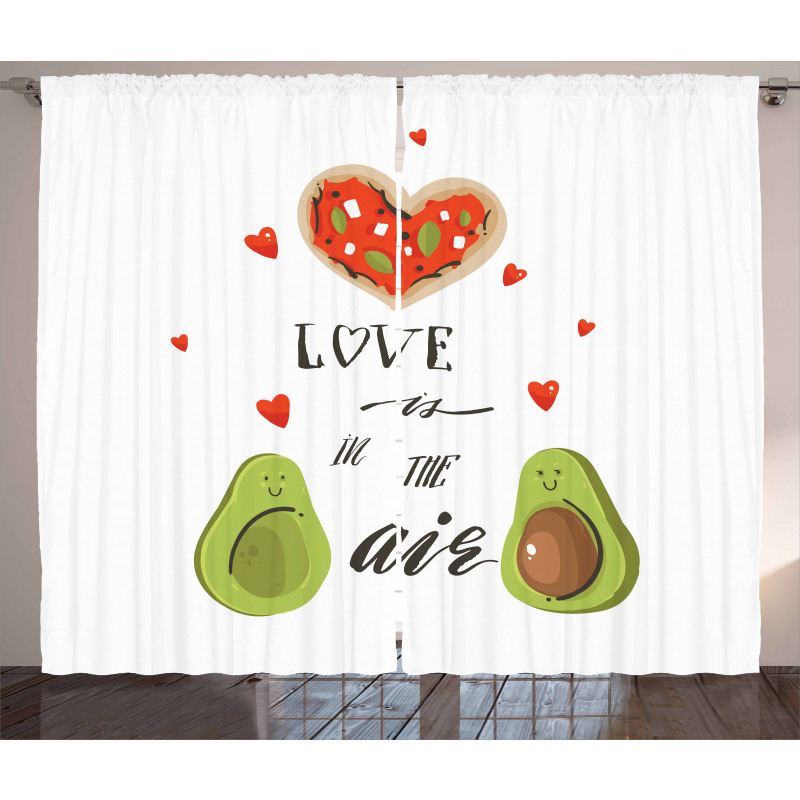 Valentine Fruit Couple Curtain