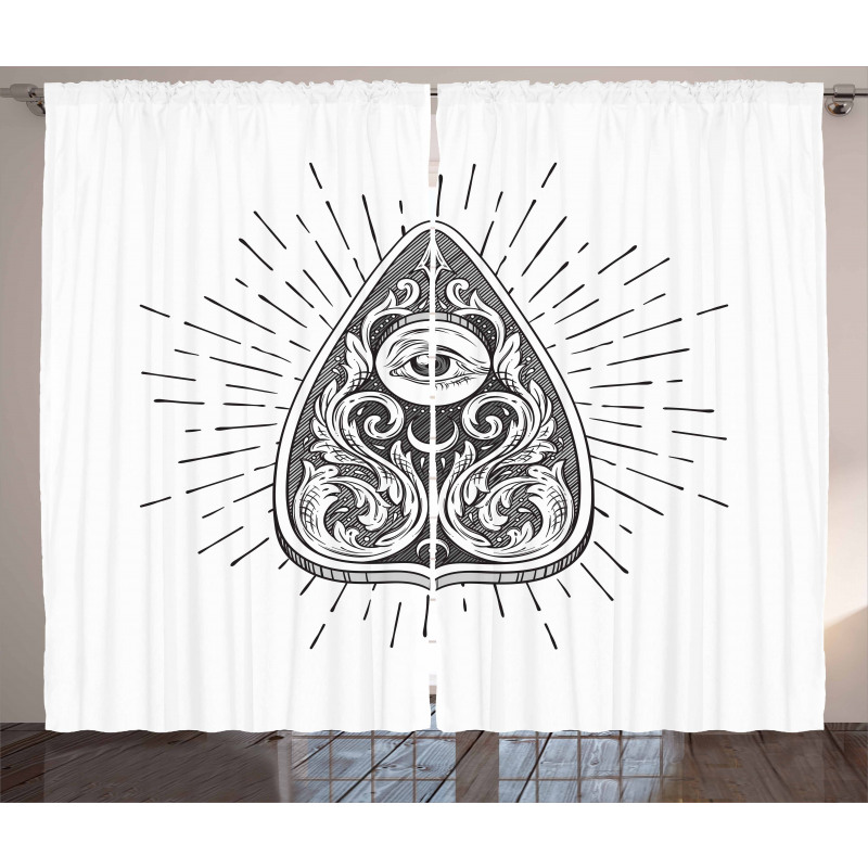 Hatched Sketch Curtain