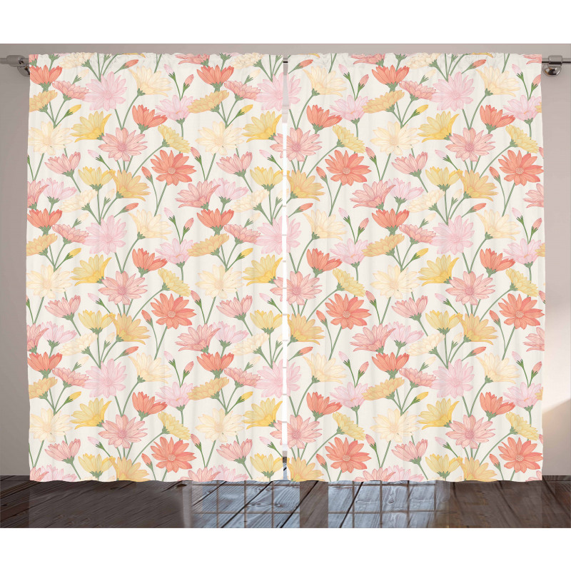 Romantic Vintage Floral Curtain