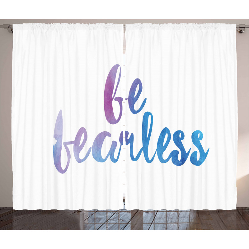 Be Fearless Watercolors Curtain