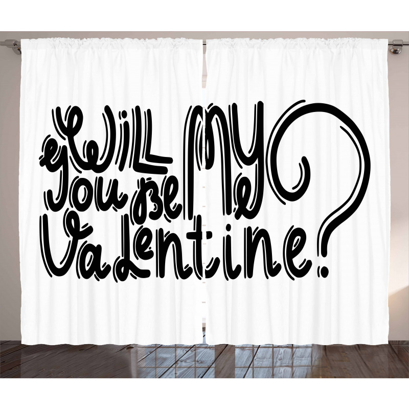 Romantic Love Message Curtain