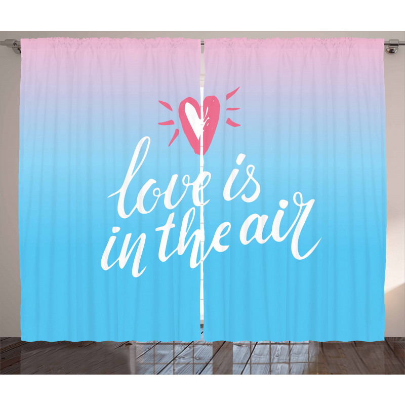 Love is in Air Romantic Curtain