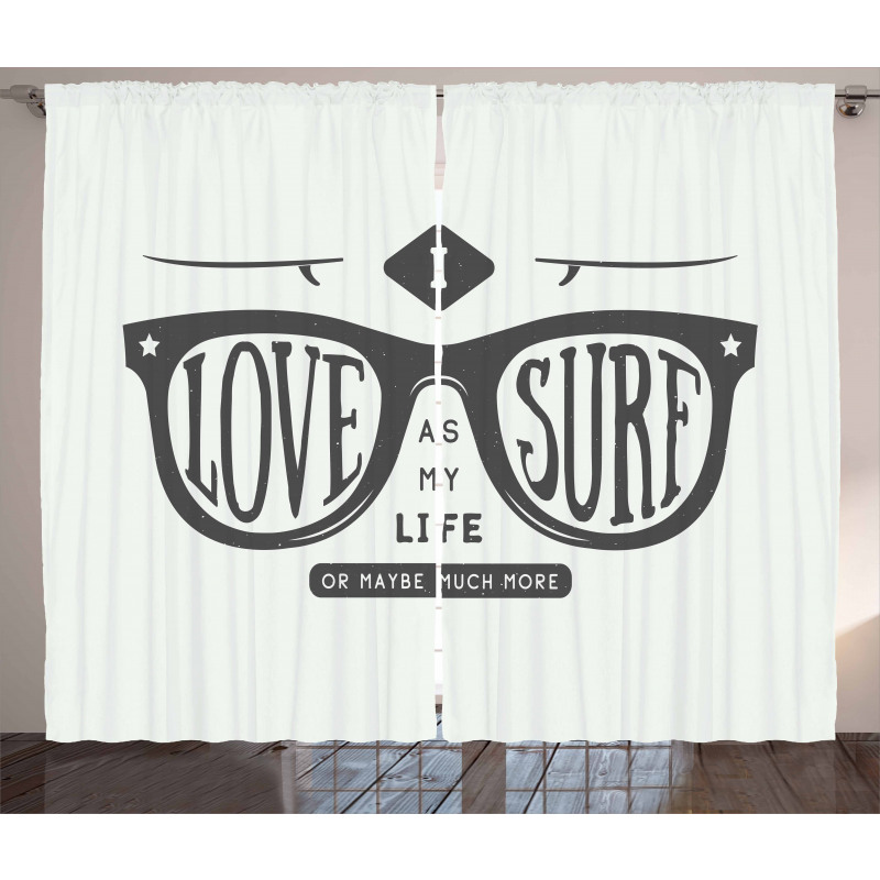 I Love Surf as My Life Curtain