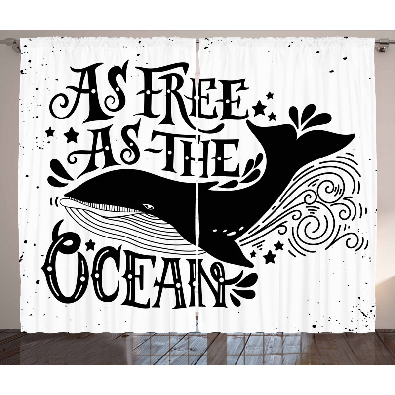 As Free As the Oceans Curtain