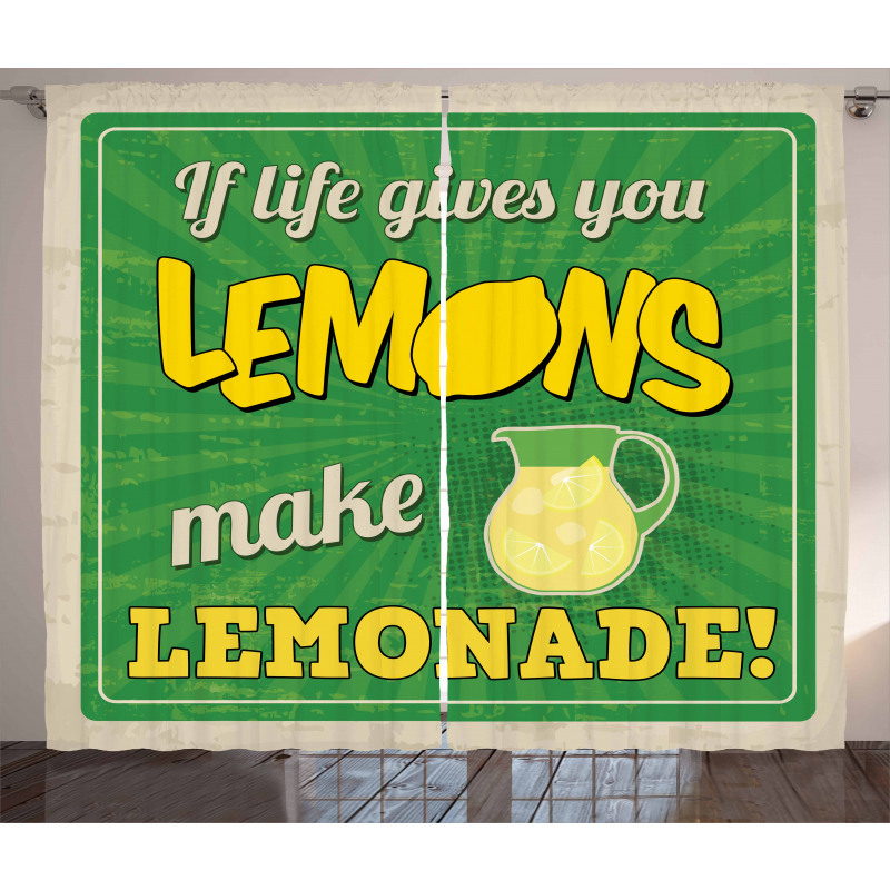 If Life Gives You Lemon Curtain