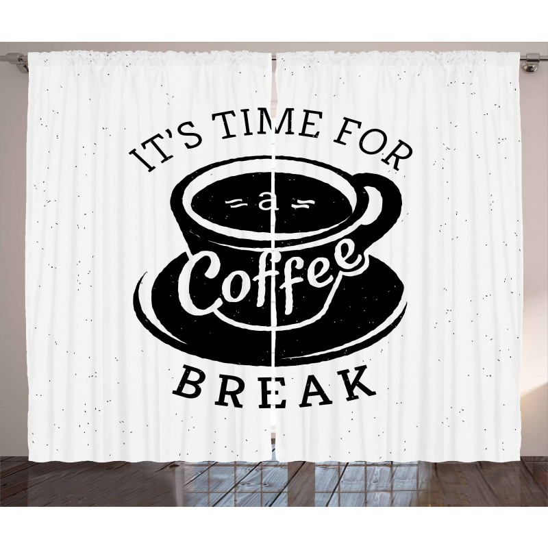 Time for a Coffee Break Curtain