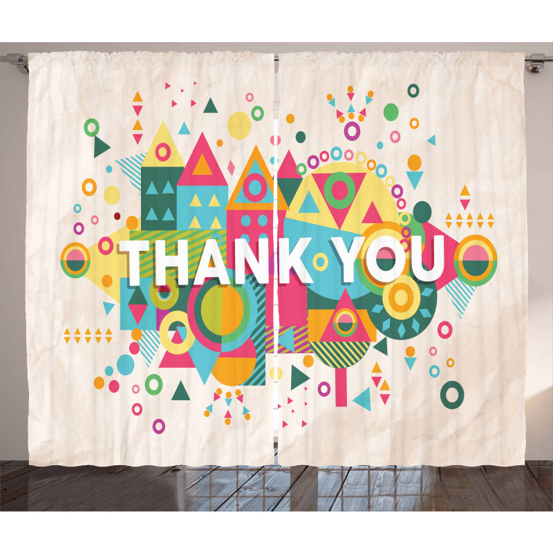 Motivational Thank You Curtain
