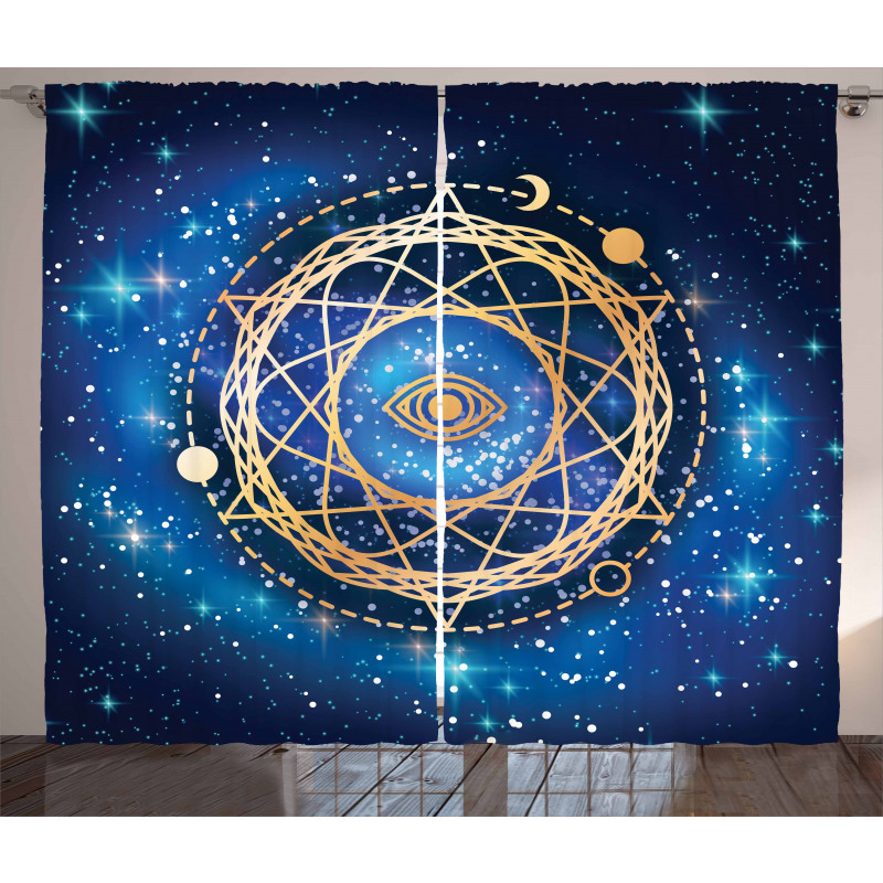 Geometric Emblem Curtain