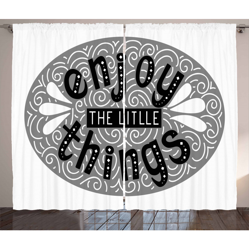 Expression Lettering Curtain