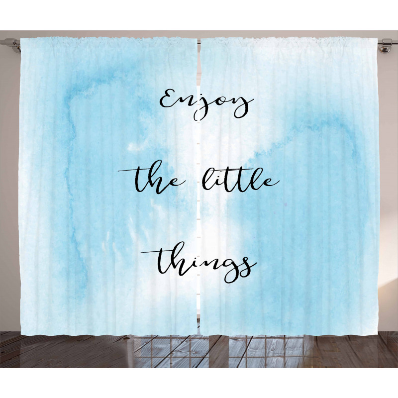 Watercolor Ombre Design Curtain