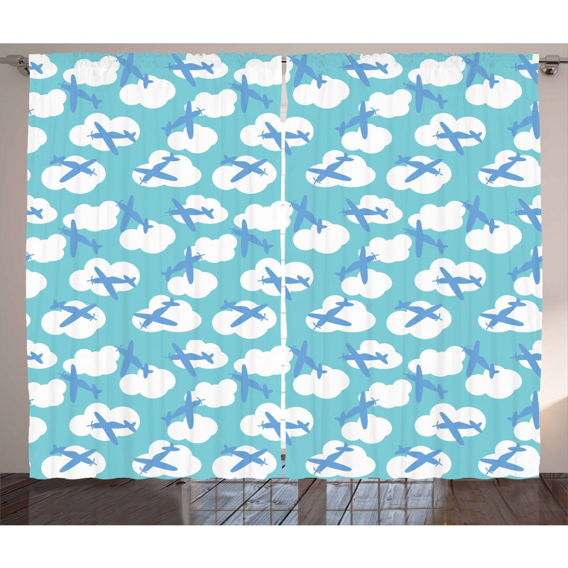 Baby Boy Playroom Curtain