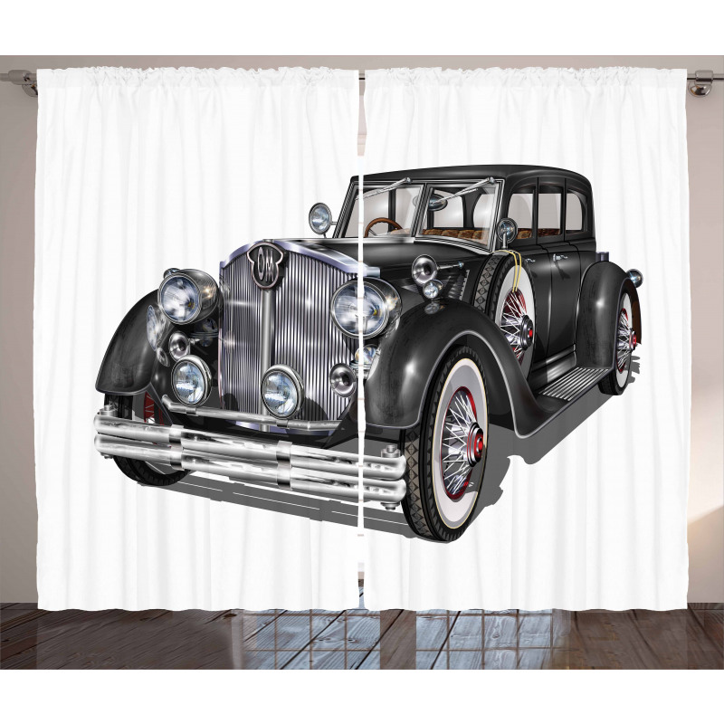 Realistic Classic Car Curtain