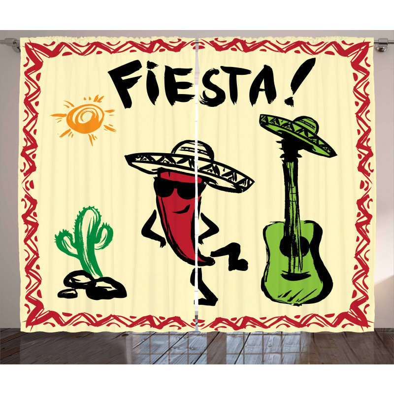 Mexican Party Red Pepper Curtain