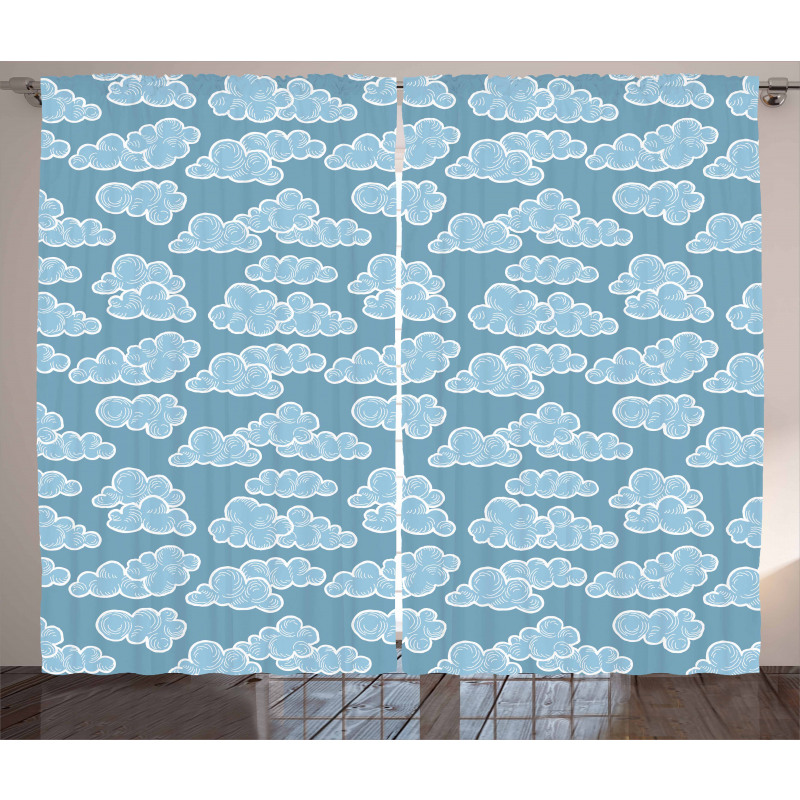 Doodle Style Weather Curtain