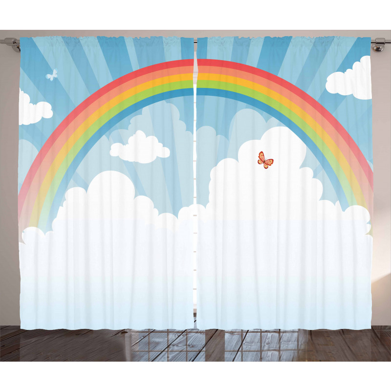 Colorful Rainbow Arc Curtain
