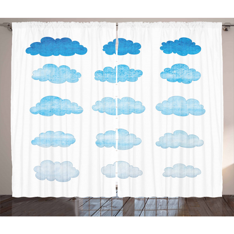 Blended Watercolor Style Curtain