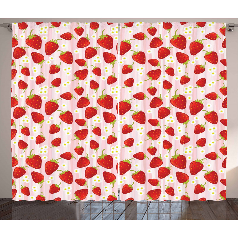 Summer Fruit Snacks Curtain