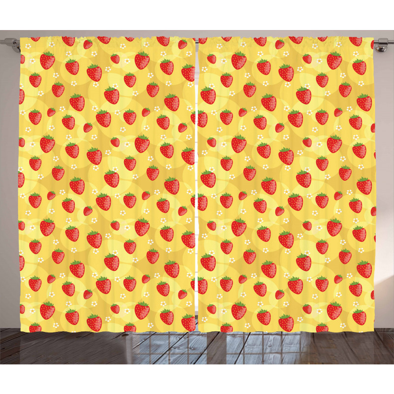 Retro Spring Theme Curtain