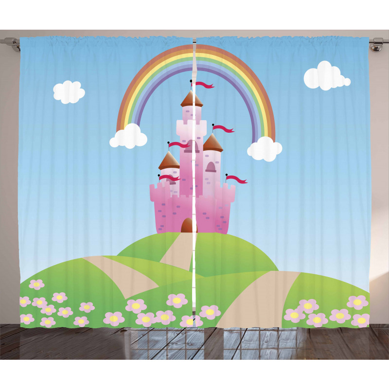 Clouds Princess Castle Curtain