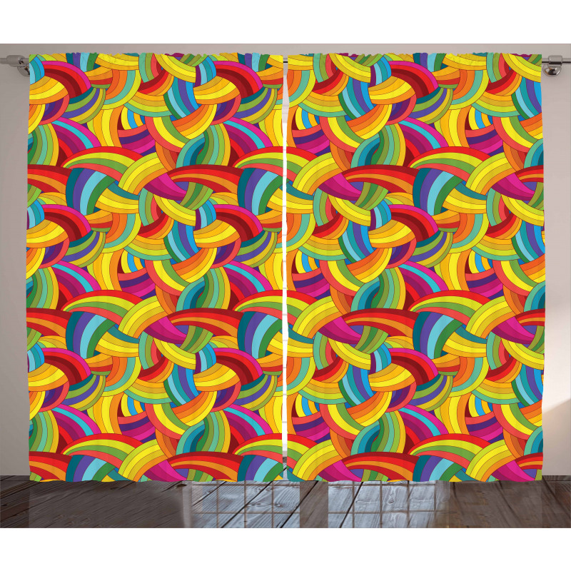 Colorful Rainbow Curtain
