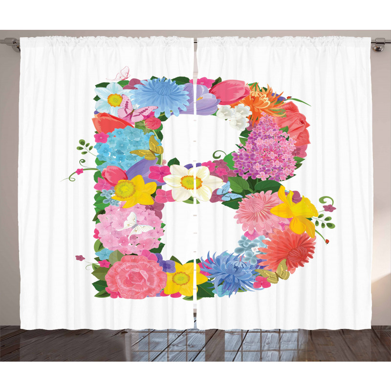 Romantic ABC Sign Curtain