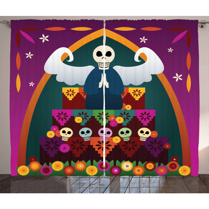 Angel Skull Altar Curtain