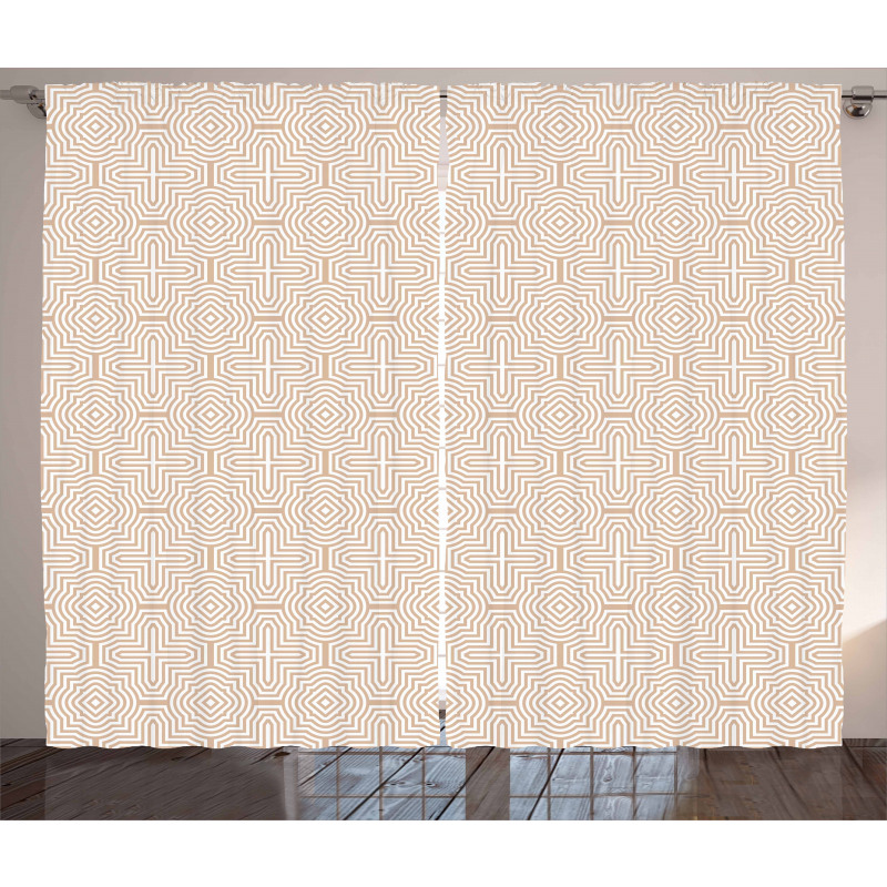 Abstract Maze Curtain