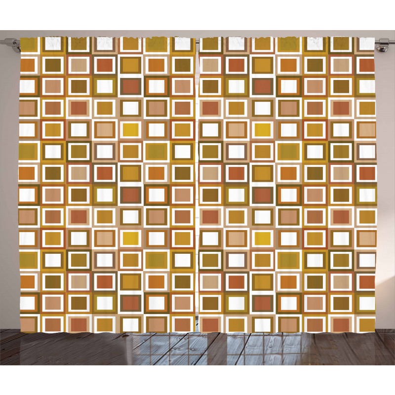 Square Shape Pattern Curtain