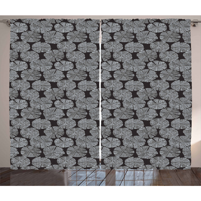 Traditional Woodblock Curtain