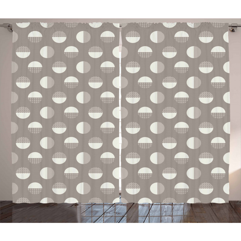 Circles and Zigzags Curtain