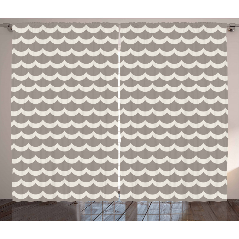 Fish Scale Wavy Rows Curtain