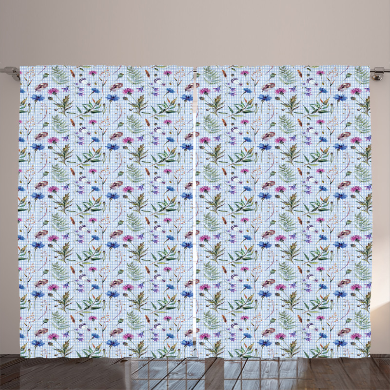 Spring Floral Motifs Curtain