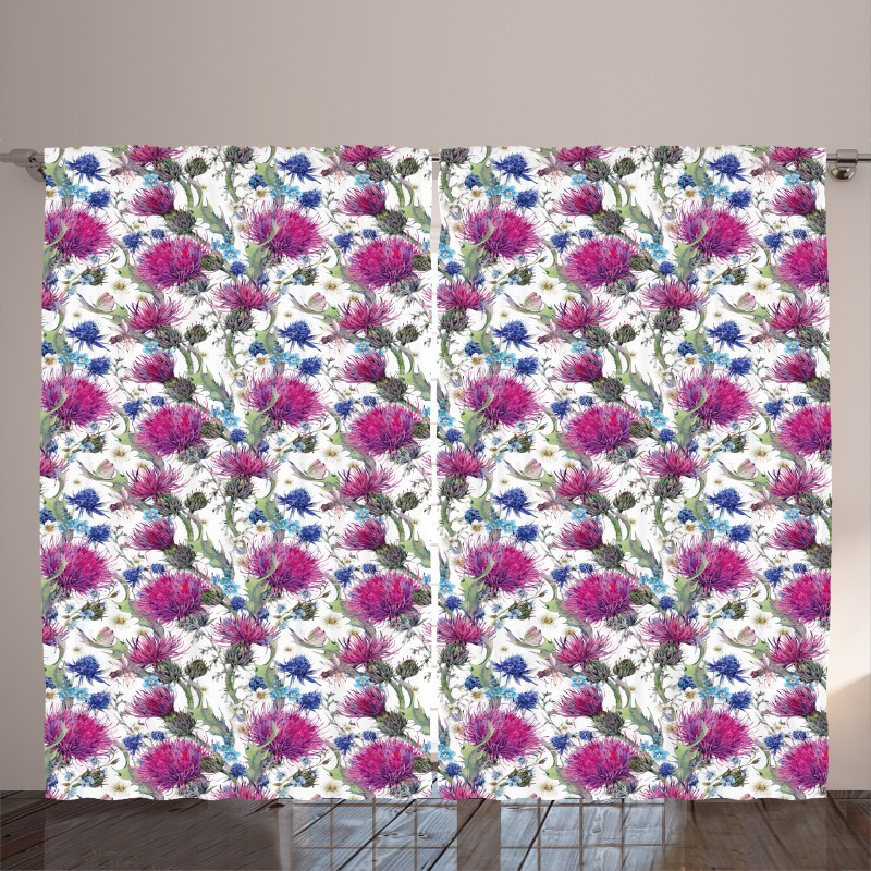 Colorful Summer Nature Curtain