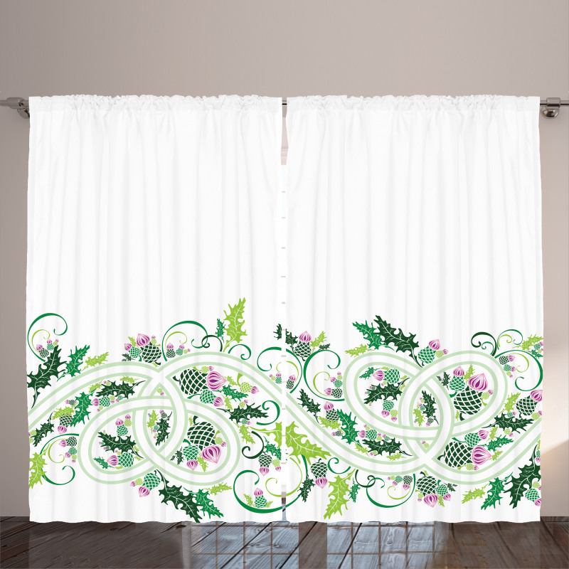 Border Style Ornament Curtain