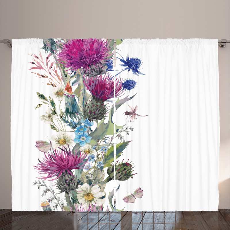 Vintage Herbal Border Curtain