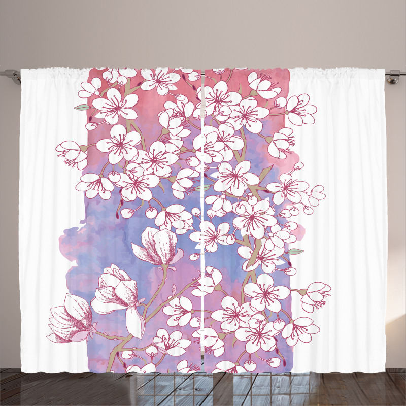 Japanese Spring Bloom Curtain