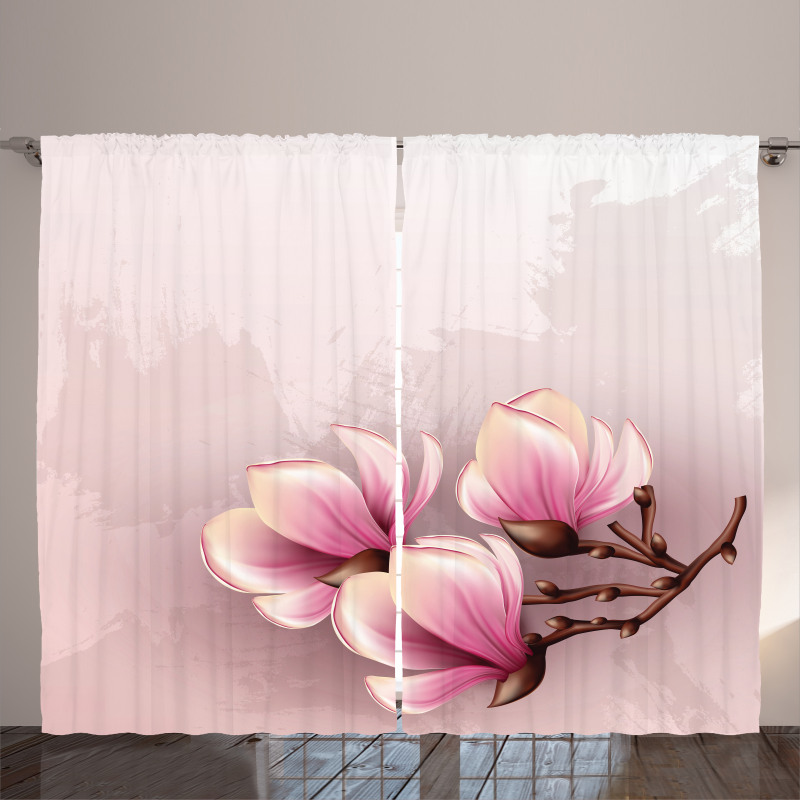 Fragile Flower Petals Curtain