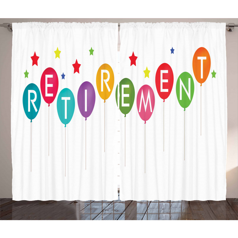 Balloons and Stars Curtain