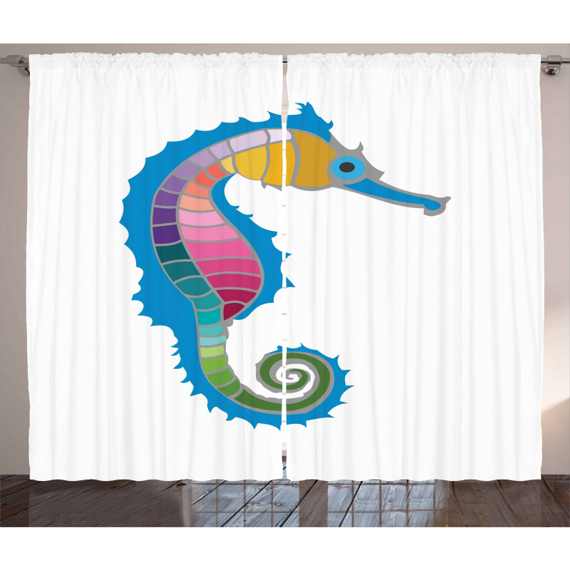 Colorful Graphic Form Curtain