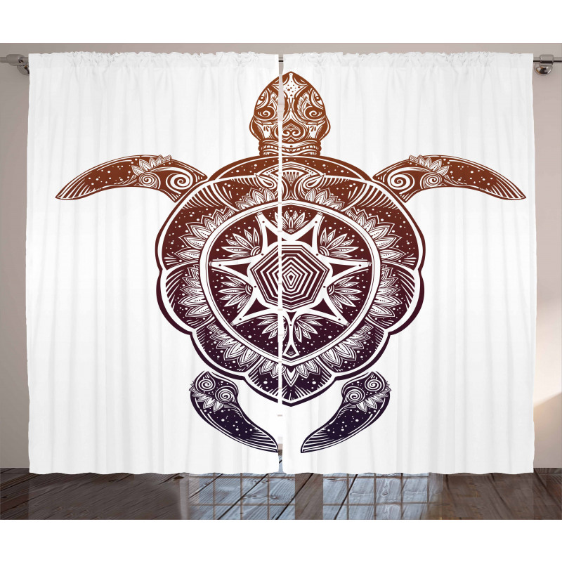 Ornate Mandala Motif Curtain